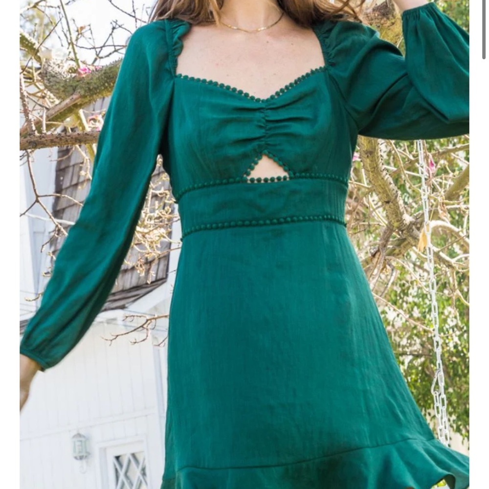 Altar’d State Emerald Green Dress